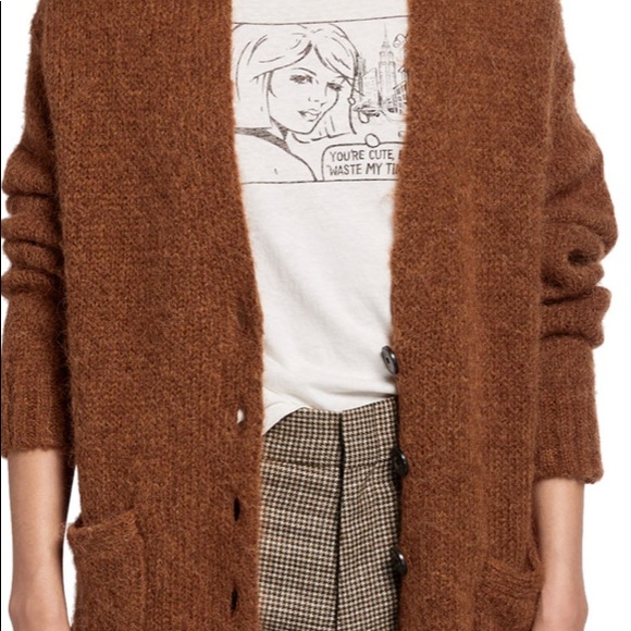Re/Done Sweaters - re/done womens Brown cardigan size L